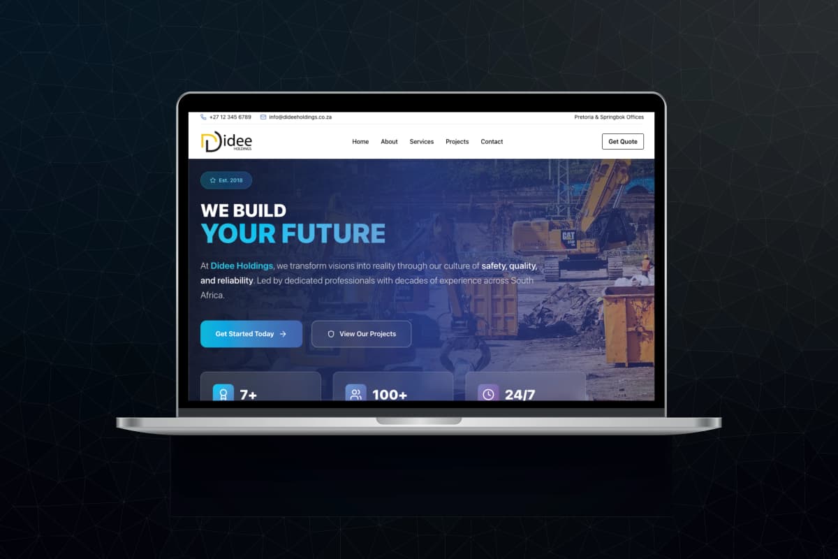 Didee Holdings Website Redesign