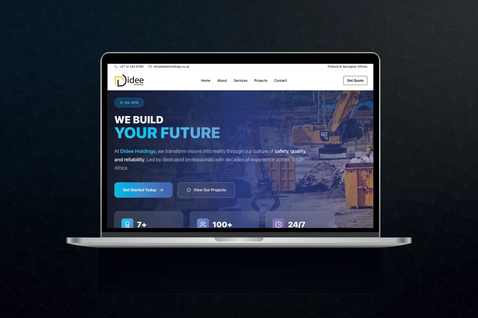 Didee Holdings Website Redesign